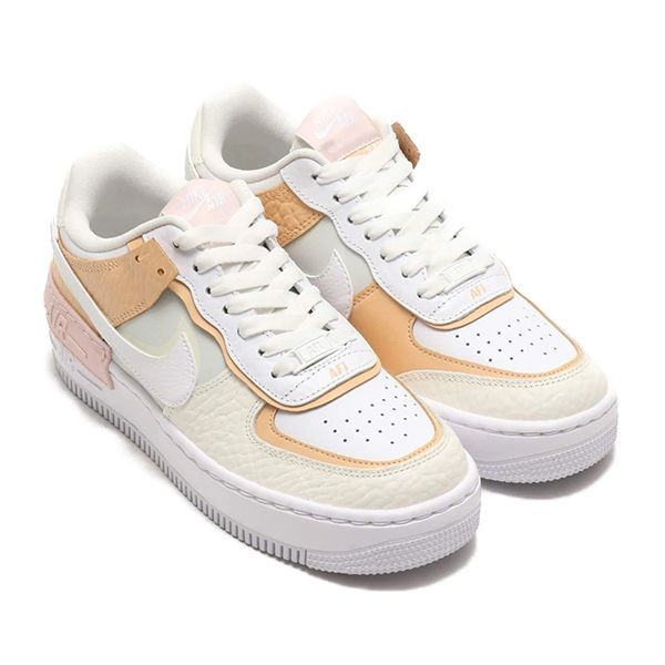 新色！ナイキ W AIR FORCE 1 SHADOW　エアフォース1 シャドウ ベージュ偽物