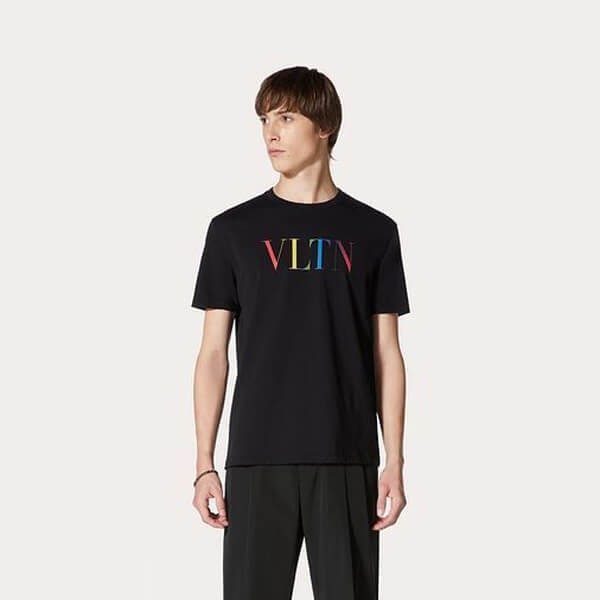 vltn tシャツ コピー★ヴァレンティノマルチカラー クルーネック Tシャツ VV3MG10V72U24D/VV3MG10V72U20T