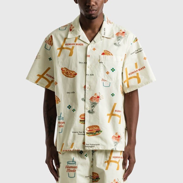 残少! ヒューマンメイド JUNK FOOD ALOHA SHIRT アロハシャツ