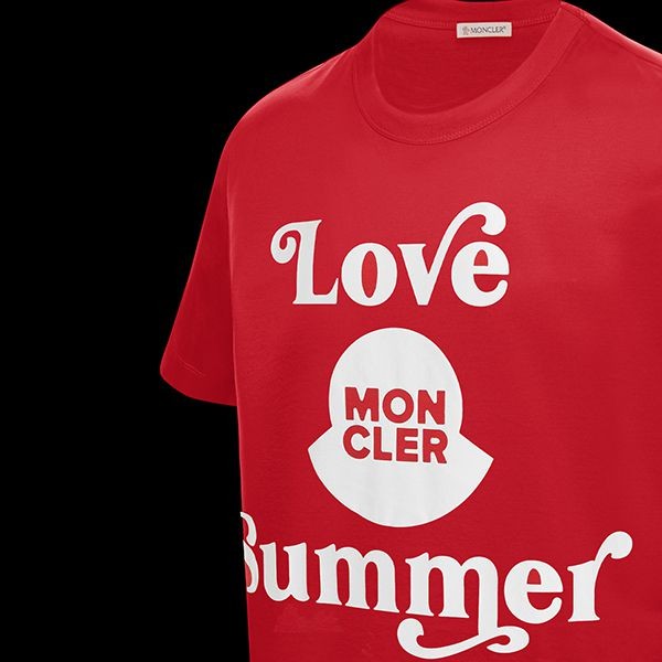 モンクレール★2021SS★Love Summerロゴ半袖Tシャツ偽物★2色