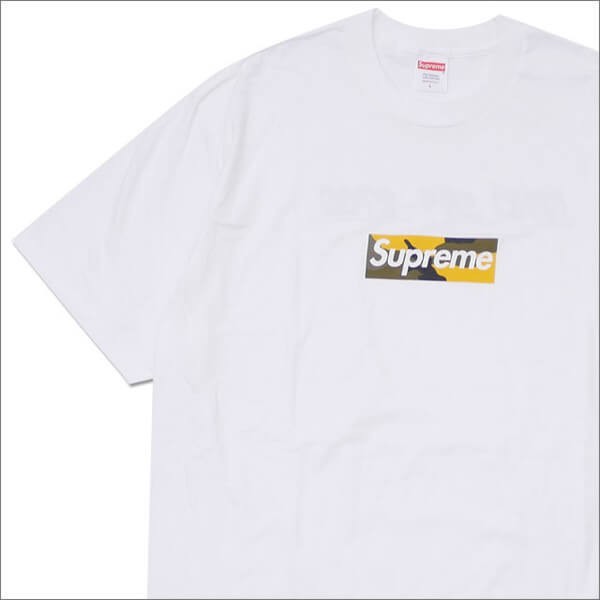 シュプリーム FW17 Brooklyn Camo Box Logo Tee 白 (ステッカー付き)