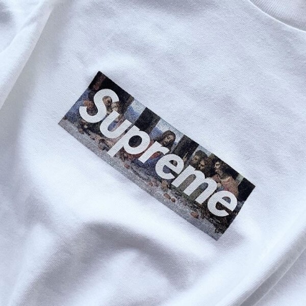 限定入手困難激レア!シュプリーム Milan Box Logo T 偽物 最後の晩餐 コピー