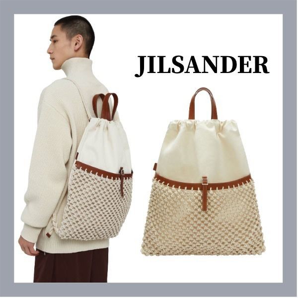 新作！★JILSANDER＋ 偽物★巾着型バックパック★JPUU853026-MUB75040