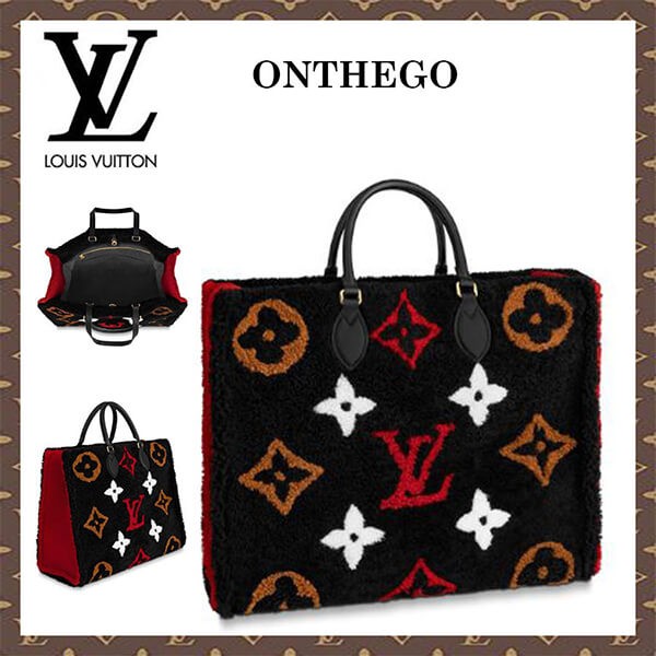 秋冬新作 ルイヴィトン偽物 LV ONTHEGO オンザゴー モコモコバッグ TEDDY M55421