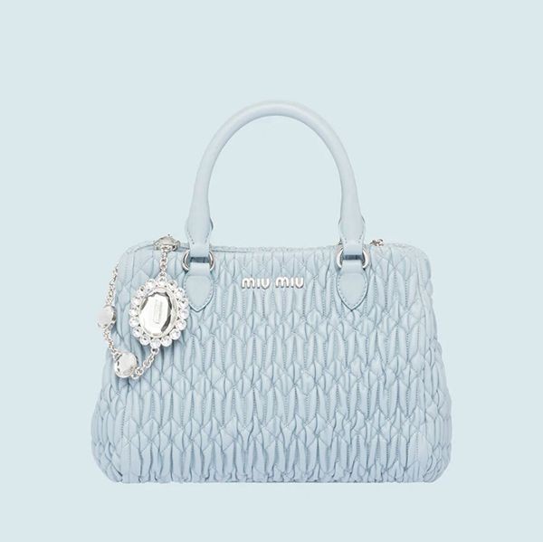 《送料無料》☆MiuMiu☆クリスタル ナッパレザー ハンドバッグ コピー 6色 5BA067FVJF0002VOOO