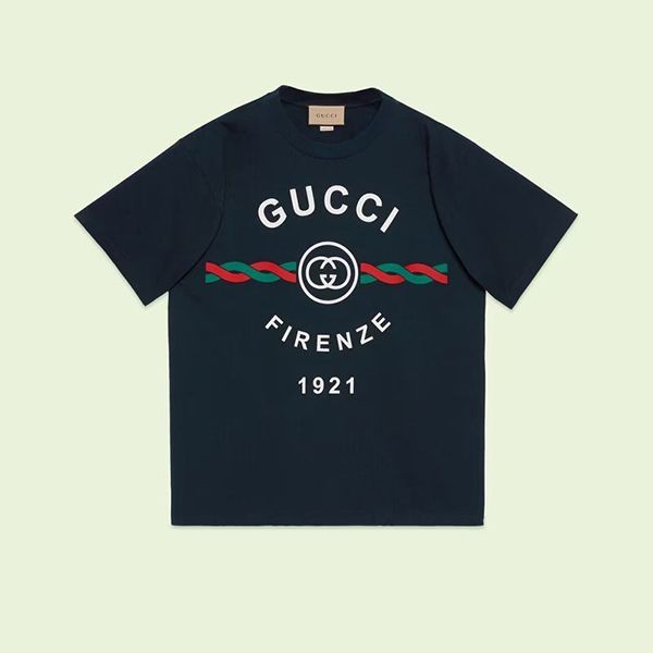 グッチ フィレンツェ1921 偽物 コットンジャージー Tシャツ 2色 616036XJD7T4795