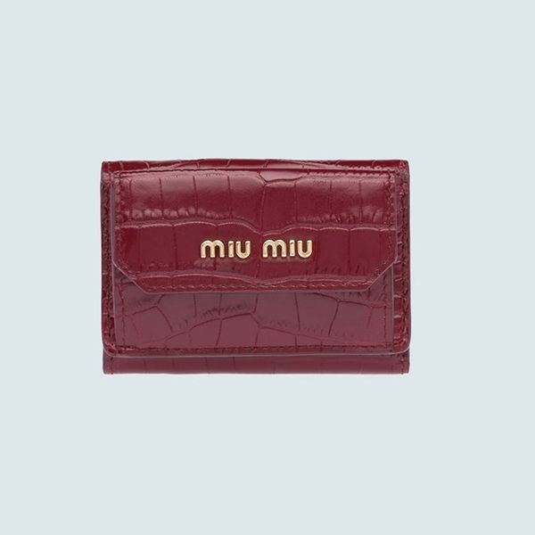 ★国内発送★ MIUMIU コピー クロコダイルプリント ミニ財布 5色5MH0212B8GF0028