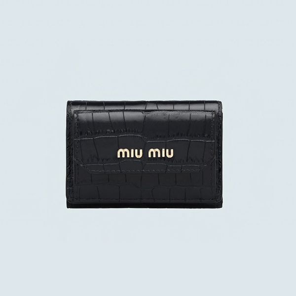 ★国内発送★ MIUMIU コピー クロコダイルプリント ミニ財布 5色5MH0212B8GF0028