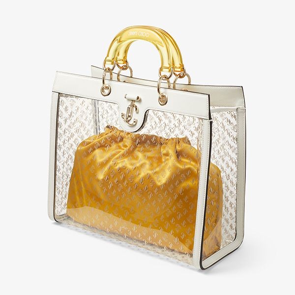 JIMMY CHOO 偽物 プレキシハンドル レザートートバッグ VARENNETHTOTERAA