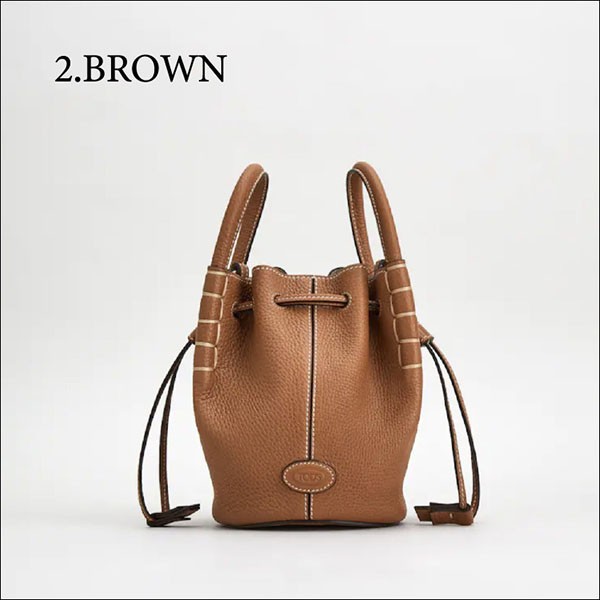 トッズ☆BUCKET BAG MICRO☆マイクロレザーバケット偽物 XAWAOZ62301RORB015