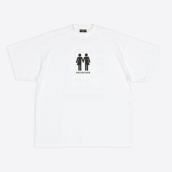 激安価格！バレンシアガ PRIDE 22 オーバーサイズ ロゴTシャツ 偽物 2色