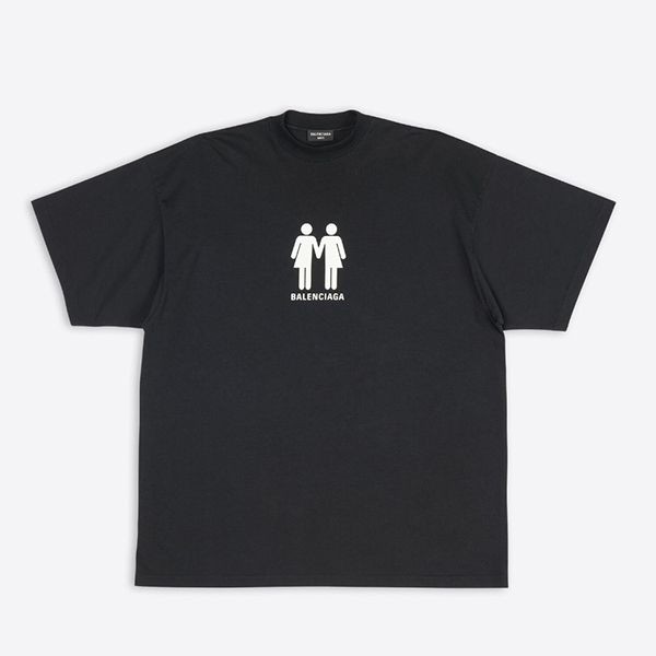 激安価格！バレンシアガ PRIDE 22 オーバーサイズ ロゴTシャツ 偽物 2色