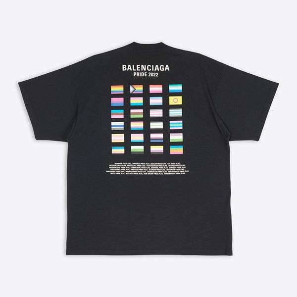 激安価格！バレンシアガ PRIDE 22 オーバーサイズ ロゴTシャツ 偽物 2色