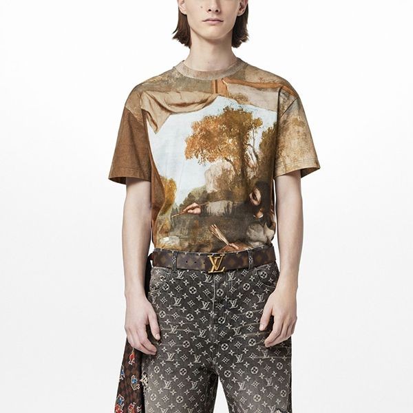 bagff.ruおすすめルイヴィトン Tシャツ 偽物 プリントCOURBET 1AAGOL