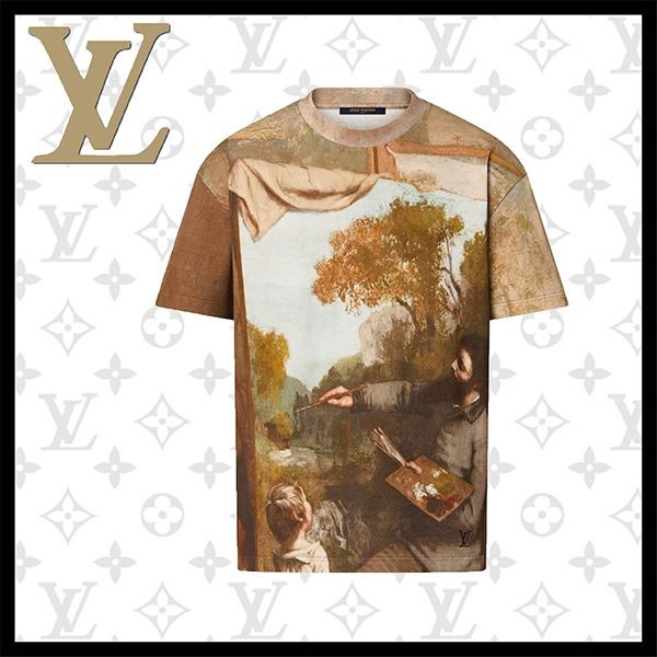 bagff.ruおすすめルイヴィトン Tシャツ 偽物 プリントCOURBET 1AAGOL