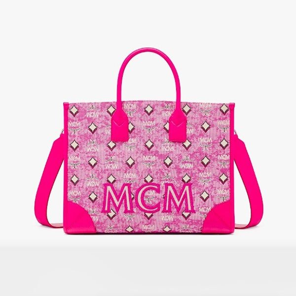 MCM Munchen トートバッグ コピー ヴィンテージ モノグラム ジャカード 2色 MWTCABO02PK001