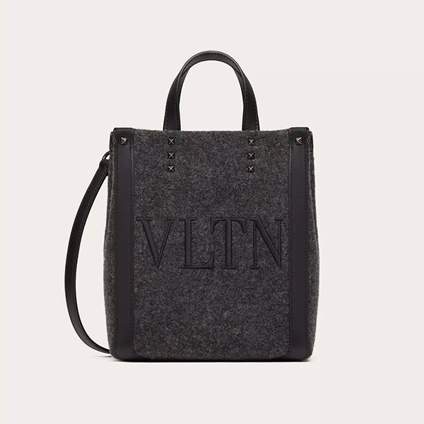 ヴァレンティノ ガラヴァーニ VLTN フェルト ミニ トートバッグ 偽物 YB0B78BZN_7NJ