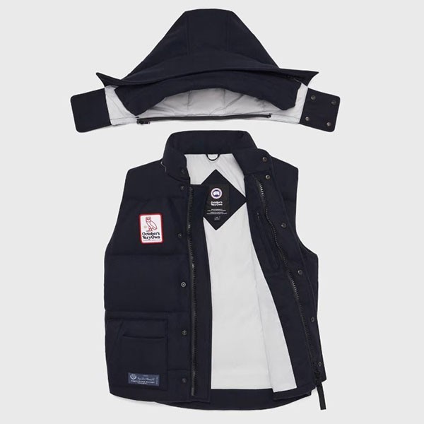 限定コラボ OVOxカナダグース コピー HOODED FREESTYLE CREW VEST