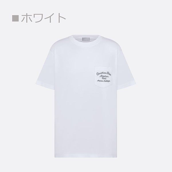 人気急上昇ディオール ATELIER Tシャツ 偽物 リラックスフィット 4色 293J645A0677_C088