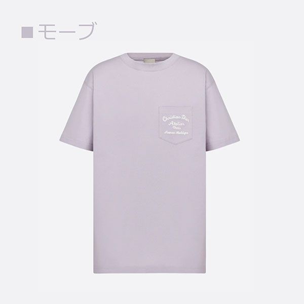 人気急上昇ディオール ATELIER Tシャツ 偽物 リラックスフィット 4色 293J645A0677_C088