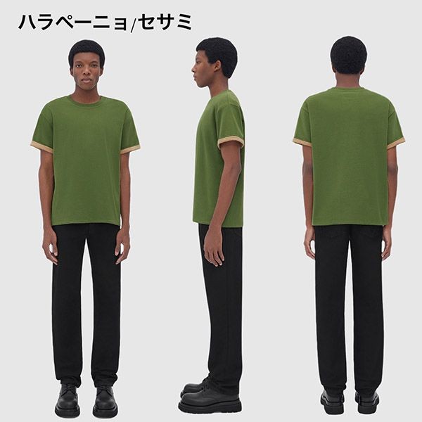 ボッテガ ヴェネタ 2トーンカラー コットン Tシャツ 偽物 9色 661788V16E09056