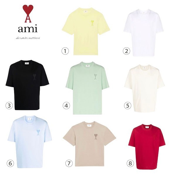 アミパリス tシャツ 偽物★AMI PARIS AMI DE COEUR Tシャツ