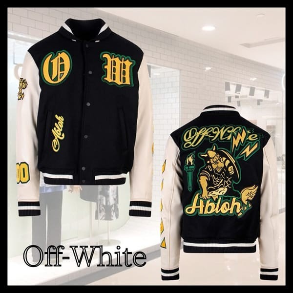 完売必至！★Off-White 偽物 ★グラフィック バシティ ジャケット