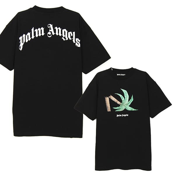 Palm Angels 偽物 PALM BROKEN PALM Tシャツ 半袖 JER0220155