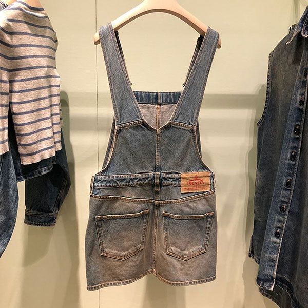 プラダ Denim bib dress デニム コピー ビブ ドレス GFA132_12K1F0V3NS231