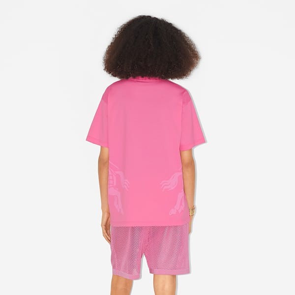 超入手困難バーバリー EKDプリント コットン オーバーサイズTシャツ 偽物 4色 80735621​