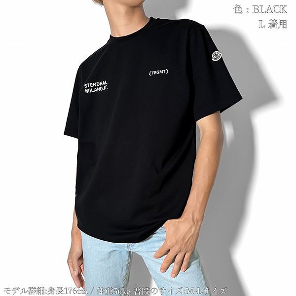 モンクレール x FRGMT 偽物ロゴ Tシャツ 8C00002 M3265