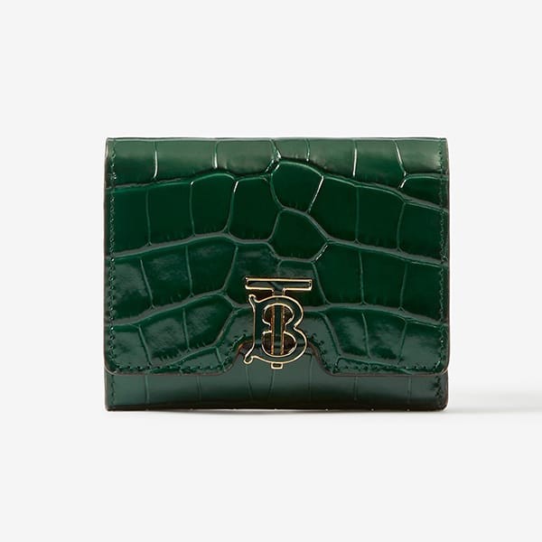 超人気☆バーバリー 偽物 エンボスレザー TBフォールディング ウォレット 財布 80627051