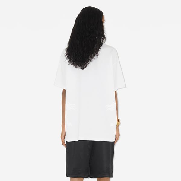 超入手困難バーバリー EKDプリント コットン オーバーサイズTシャツ 偽物 4色 80735621​