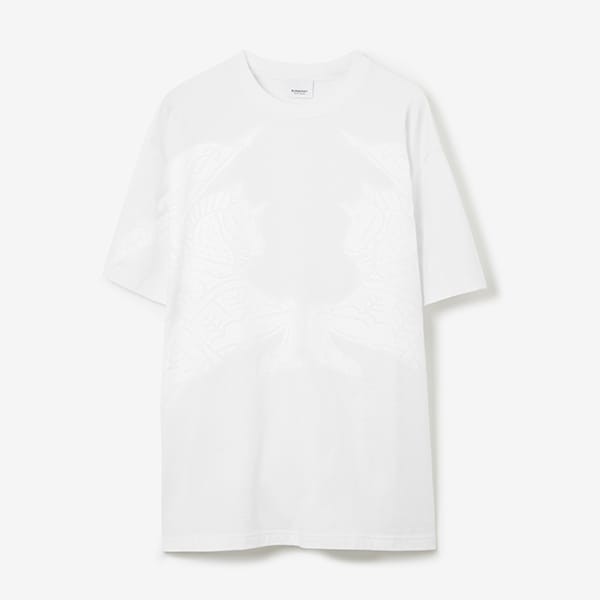 超入手困難バーバリー EKDプリント コットン オーバーサイズTシャツ 偽物 4色 80735621​