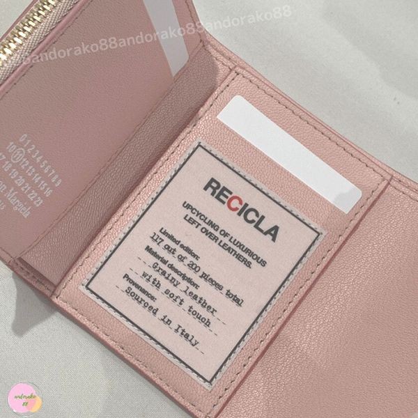 お早めに★メゾンマルジェラ★"RECICLA" 三つ折り財布 コピー４ステッチSA3UI0010