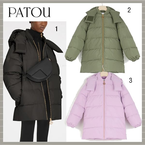 【PATOU 偽物】デタッチャブルスリーブ パファーコート 3色