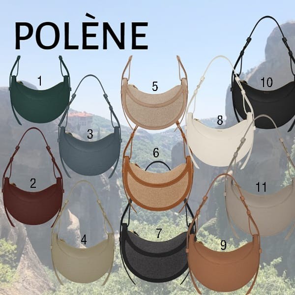 POLENE 偽物 NUMERO DIX ヌメロディス レザー バッグ 全色