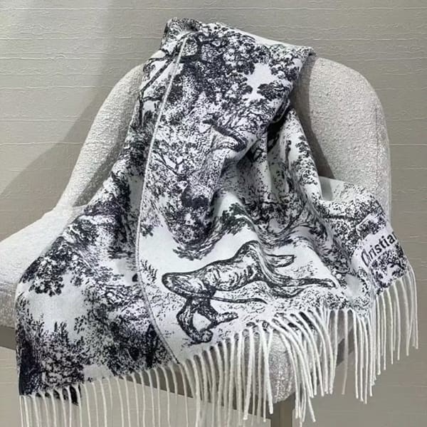 確保済み！ディオール トワル ドゥ ジュイ カシミア マフラー 偽物 2色 41JOU215I159_C540