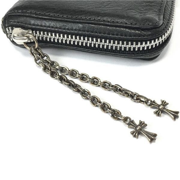 クロムハーツ 偽物 財布 WLT 3 SIDE ZIP ヘビーレザーch12151