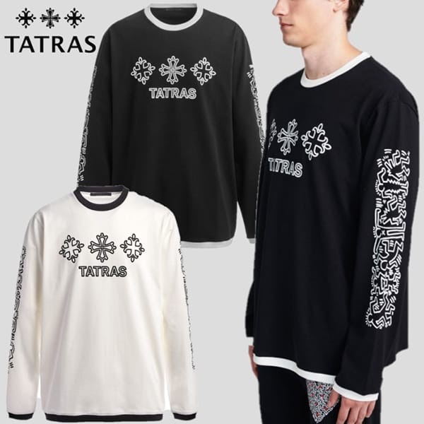 TATRAS × Keith Haring 偽物 限定コラボ SAGGIO ロングTシャツ 2色 MTKI23A8253