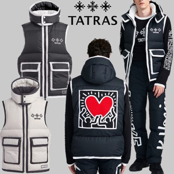 限定コラボ TATRAS × Keith Haring コピー CUORIO ダウンベスト 2色 MTKI23A4950