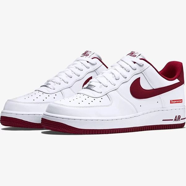 シュプリーム × ナイキ コピー AIR FORCE 1 LOW WHITE SPEED RED CU9225-101