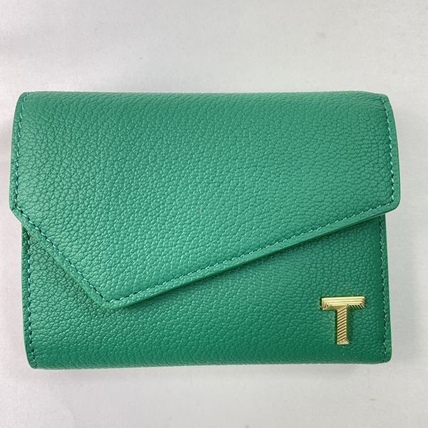 ティファニー Leather T Wallet レザー T 財布 エメラルド コピー