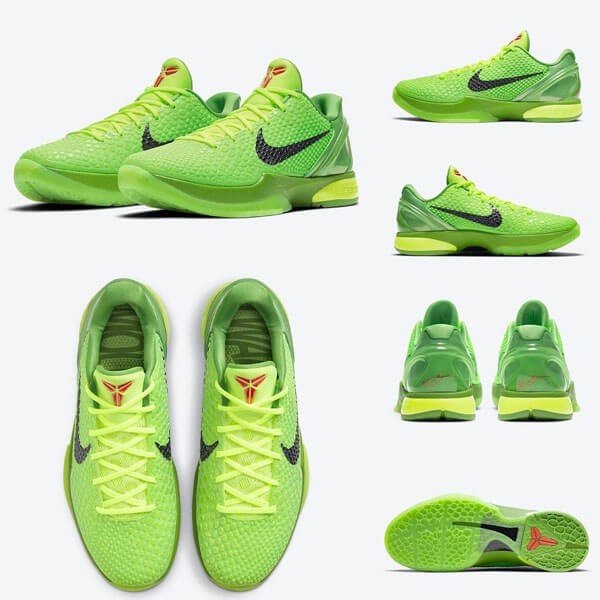 ナイキ コービー6 グリンチ 偽物 スニーカー Kobe 6 Grinch Protro CW2190300
