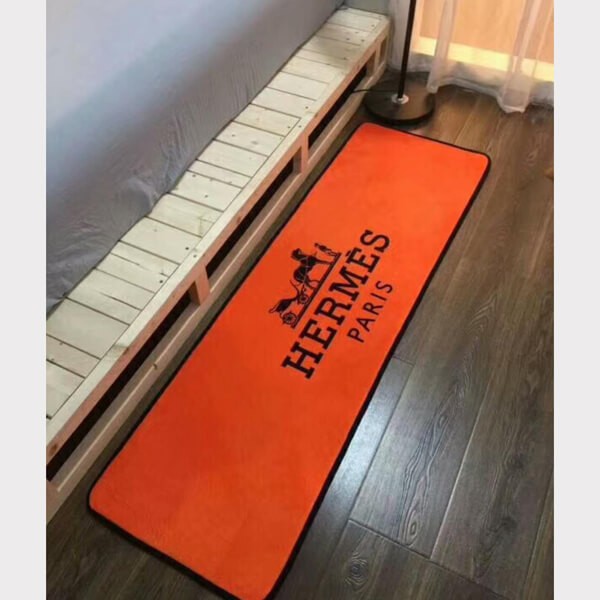 玄関マット ブランド コピー エルメス 玄関マット 偽物トイレマット ラグカーペット 長方形 2色 doormat