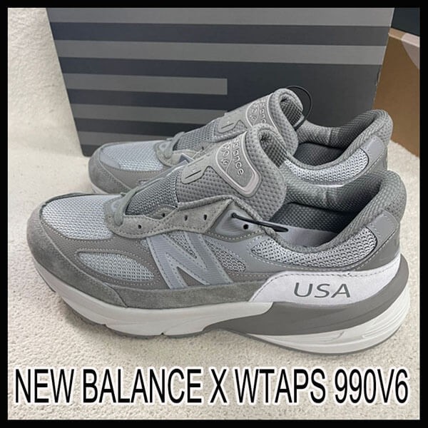 大人気 wtaps ニューバランス 偽物 New Balance WTAPS 990V6 グレー M990WT6