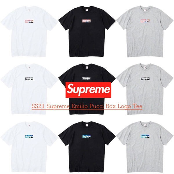 Supreme Emilio Pucci Box Logo Tee エミリオプッチ ボックス