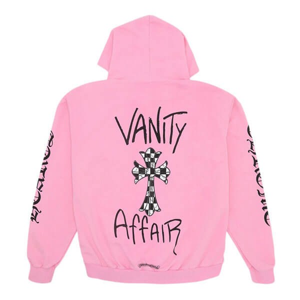 クロムハーツ マッティボーイ 偽物 スウェット パーカー Matty Boy Vanity Affair Hoodie ピンク