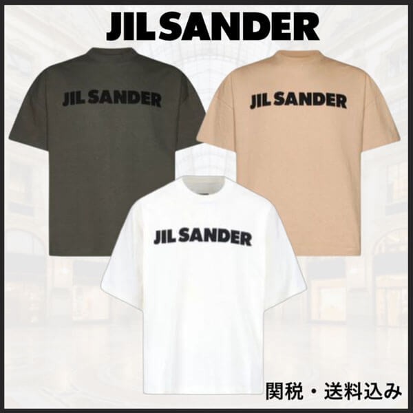 ジルサンダー tシャツ 偽物 ロゴプリント ロゴT コピー JSMS707045-MS248708