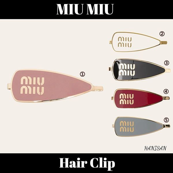 新作限定ミュウミュウ エナメルメタル ヘアクリップ スーパーコピーmiu5211